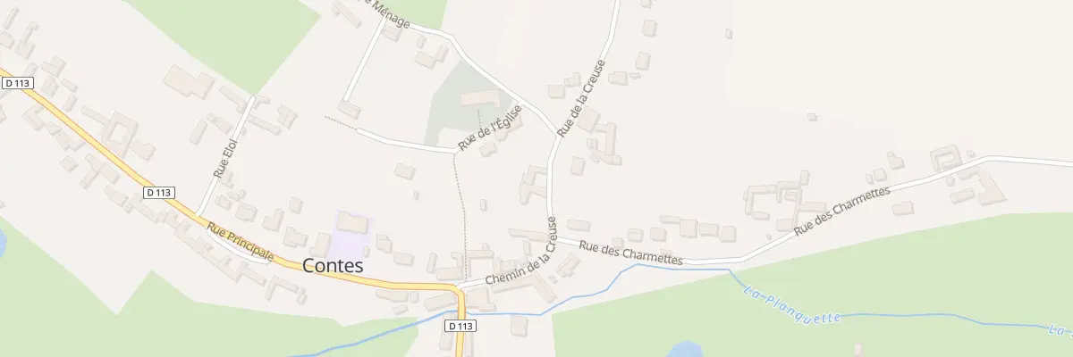Plan du 11 Che de la Creuse Morleau à Contes