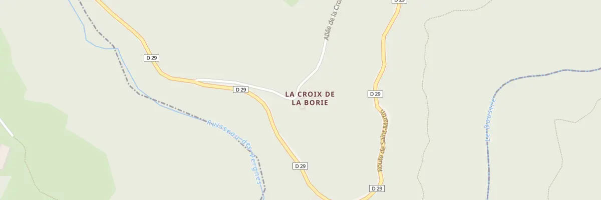 Plan du 7 All de la Croix de la Borie à La Roche-Canillac