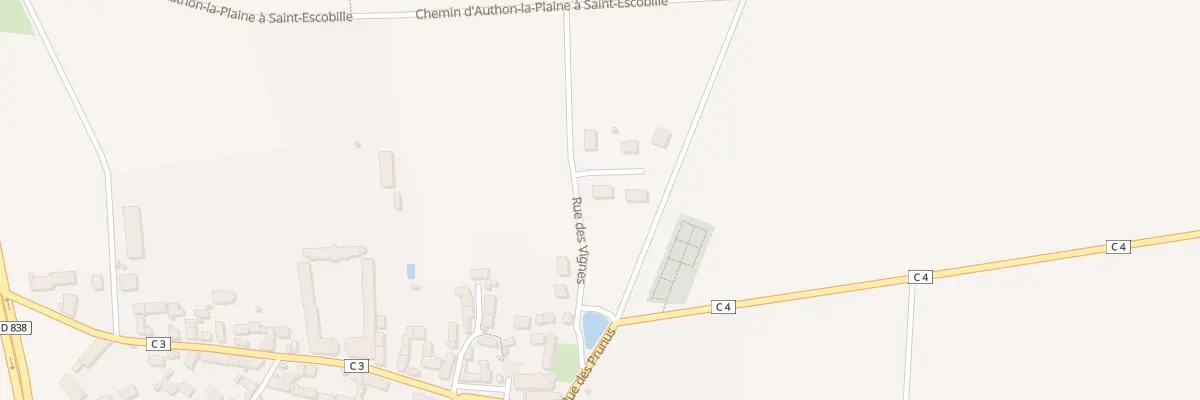 Plan du 8 Rue des Vignes à Saint-Escobille