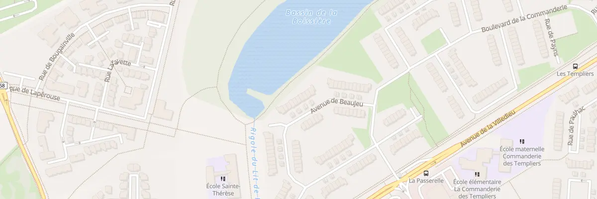 Plan du 30 Av de Beaujeu à Élancourt