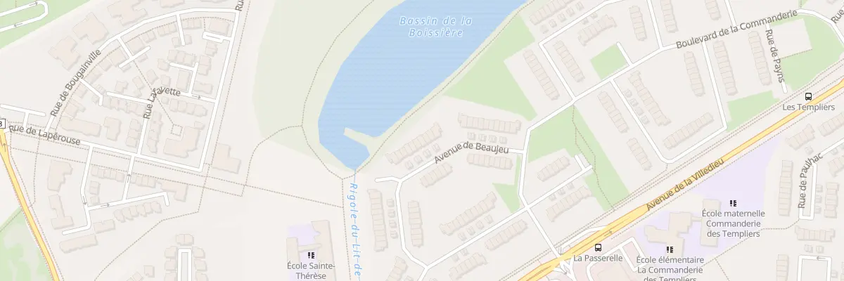 Plan du 28 Av de Beaujeu à Élancourt