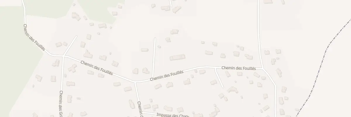Plan du 13 Che des Fouilles à Busque