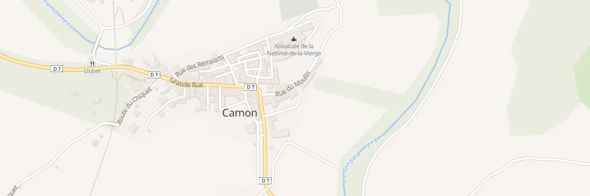 Plan du 16 Rue du Moulin à Camon