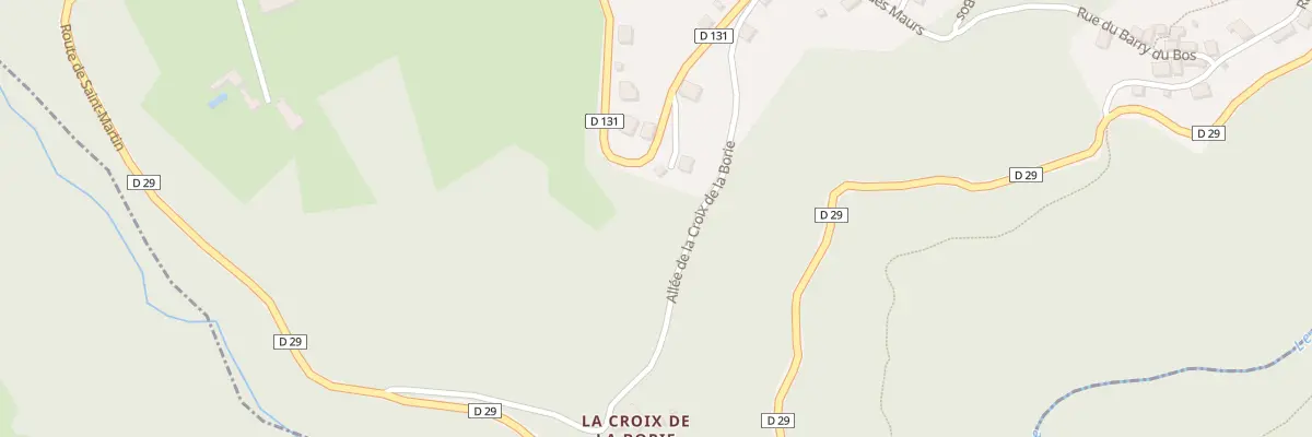 Plan du 2 All de la Croix de la Borie à La Roche-Canillac