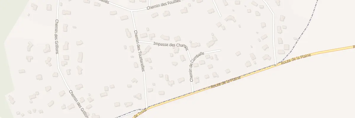 Plan du 1 Che des Combelles à Busque