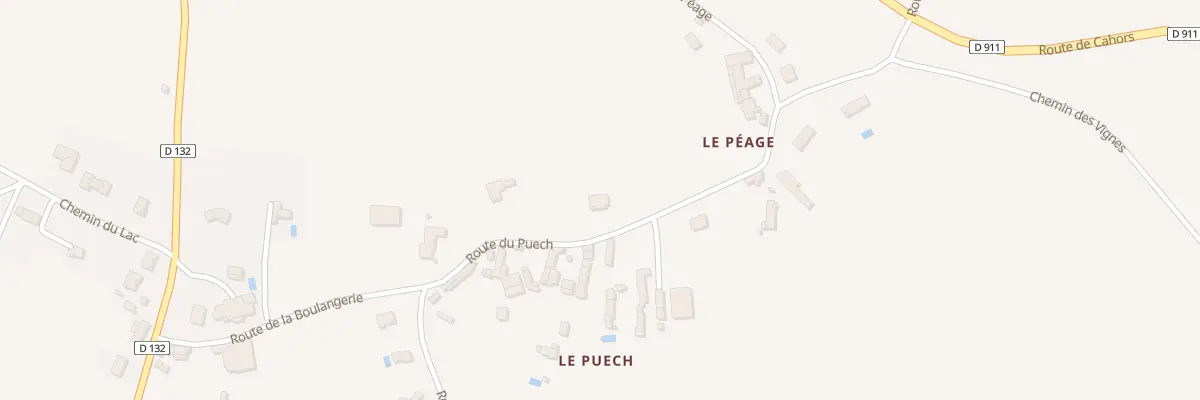 Plan du 5239 Le Peage à Savignac