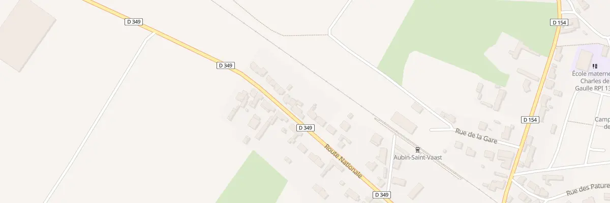 Plan du 860 Rte Nationale à Aubin-Saint-Vaast