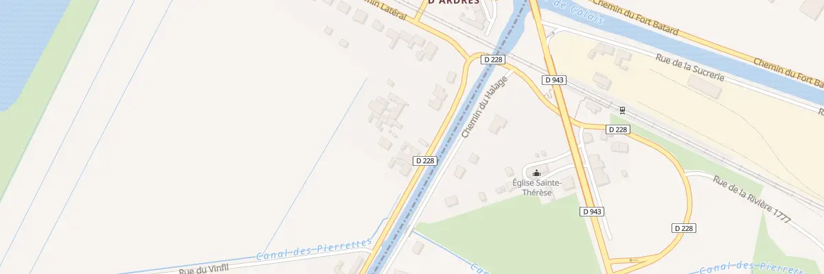 Plan du 128 Rue du Canal d’Ardres aux Attaques