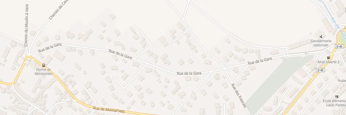 Plan du 540 Rue de la Gare à Orgeval