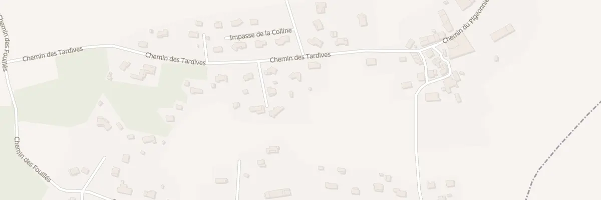 Plan du 22 Che des Tardives à Busque