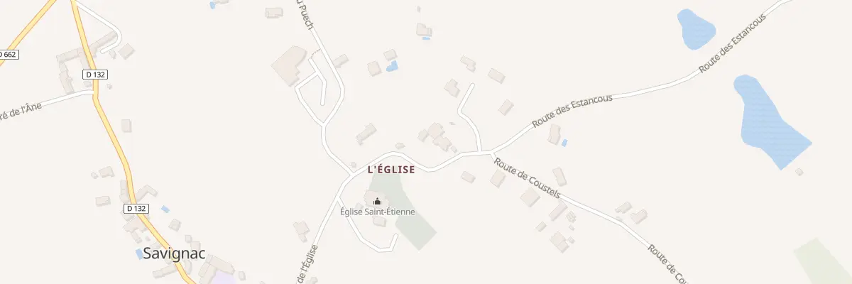 Plan du 5032 L’Eglise à Savignac