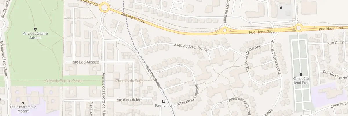Plan du 9 All de la Courtine aux Clayes-sous-Bois