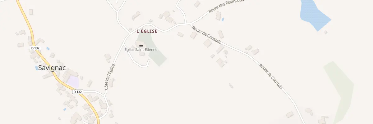 Plan du 5237 L’Eglise à Savignac