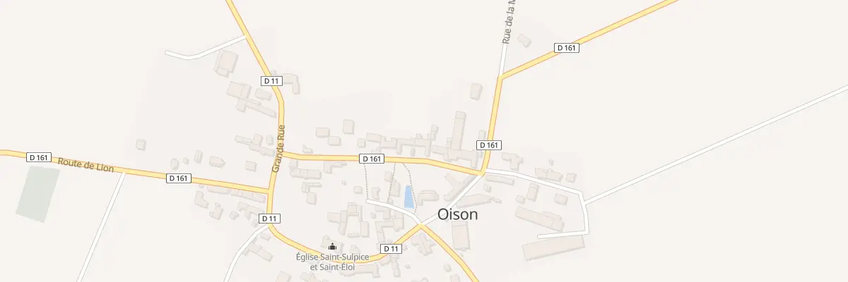 Plan du 6 Rue des Fossés à Oison