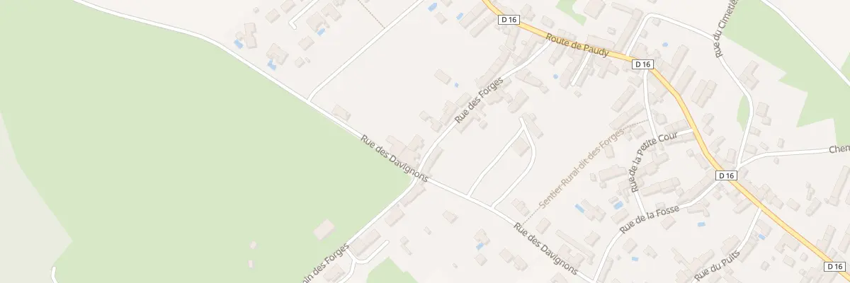 Plan du 20 Rue des Forges aux Bordes