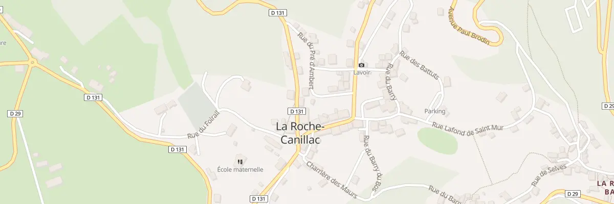 Plan du 8 Av de la Poste à La Roche-Canillac