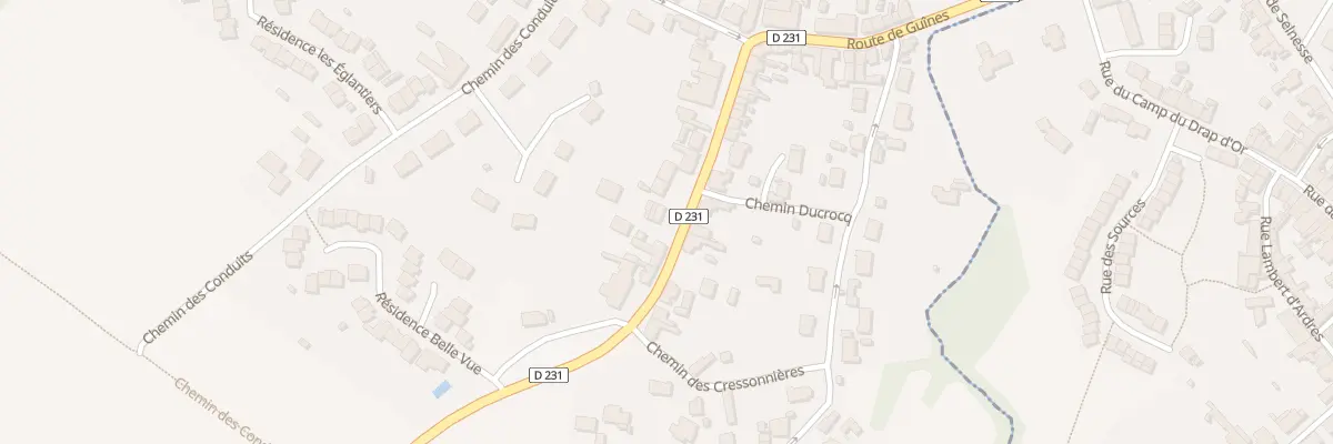Plan du 456 Rte de Guines à Brêmes