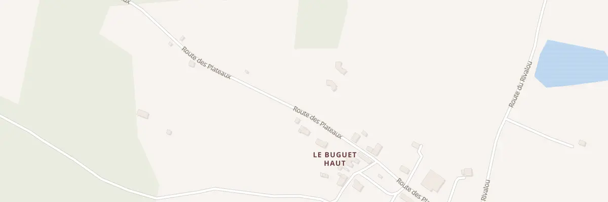 Plan du 774 Rte des Plateaux à Damiatte