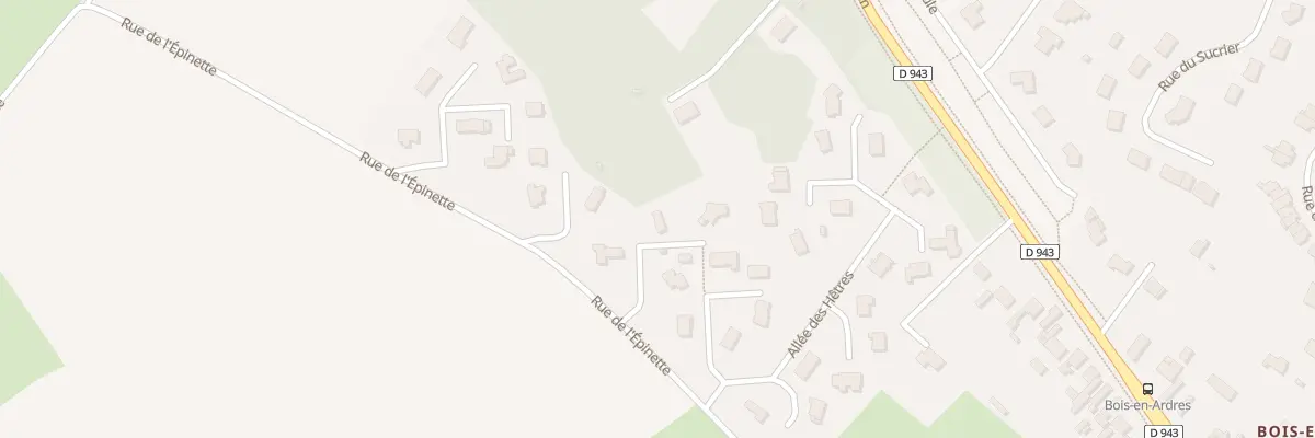 Plan du 1 All des Bouleaux à Sains-lès-Fressin