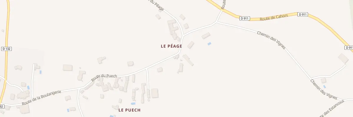 Plan du 5054 Le Peage à Savignac