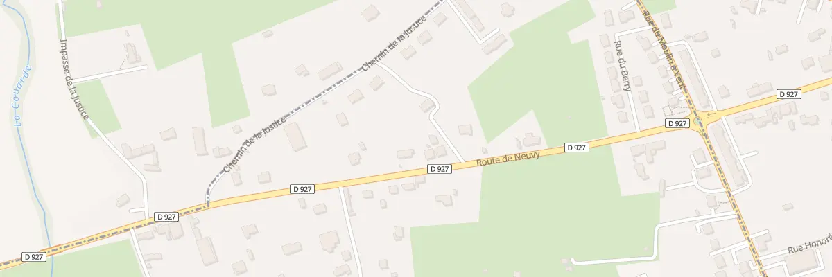 Plan du 13 Rte Neuvy au Magny