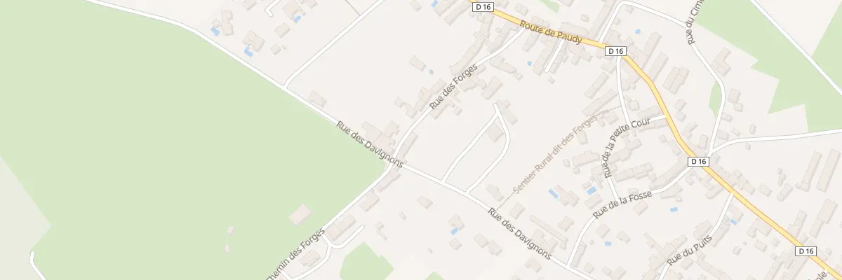 Plan du 25 Rue des Forges aux Bordes
