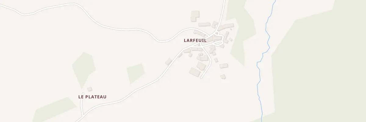 Plan du 6 Larfeuil à Tarnac