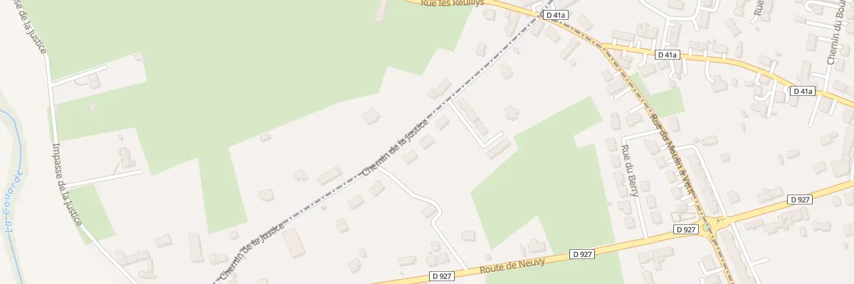 Plan du 5 Che de la Justice au Magny