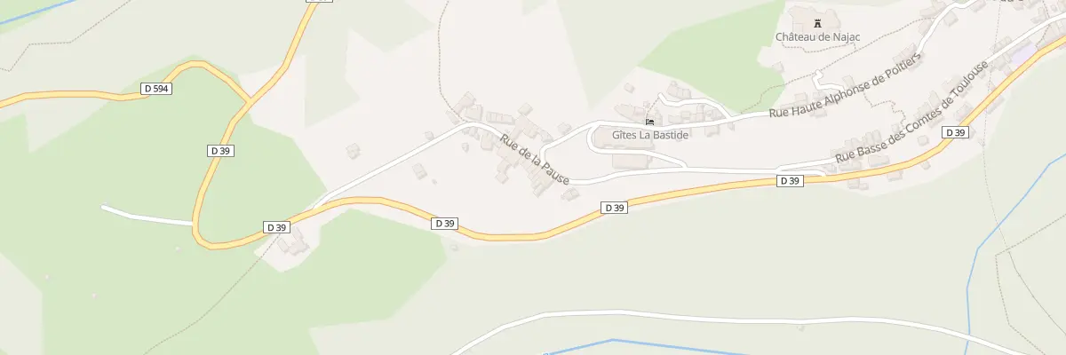 Plan du 3 Rue de la Pause à Najac