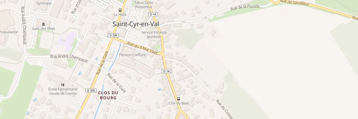 Plan du 35 Rue du Coteau à Saint-Cyr-en-Val