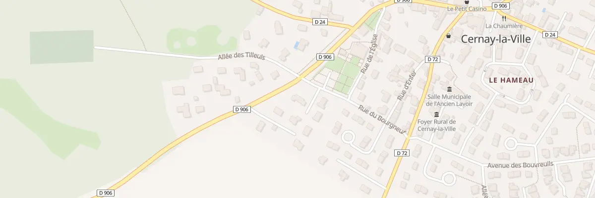 Plan du 1 All Philippe Desportes à Cernay-la-Ville