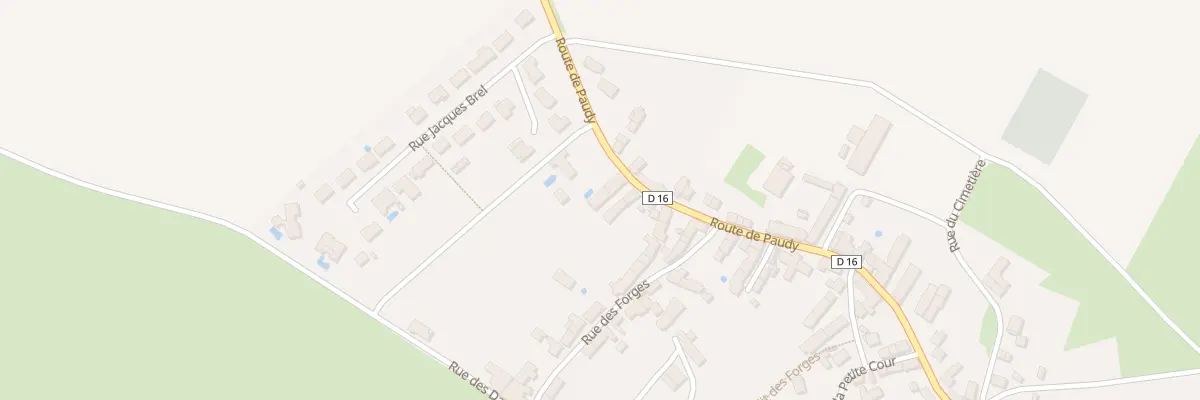 Plan du 41 Rte de Paudy aux Bordes