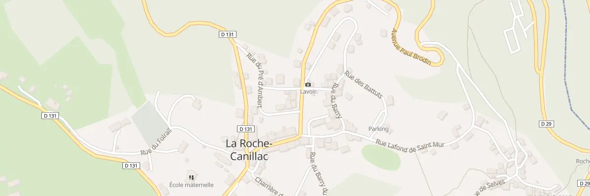 Plan du 3 Av Paul Brodin à La Roche-Canillac