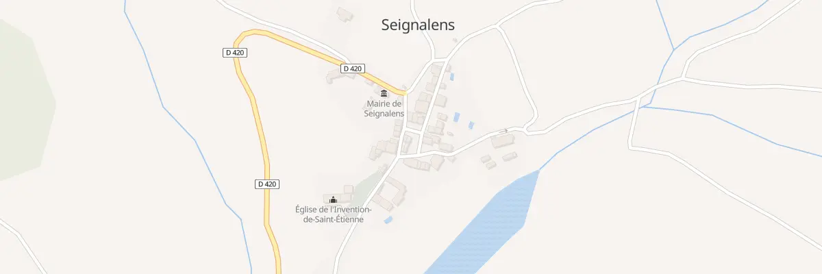 Plan du 30 Le Village à Seignalens
