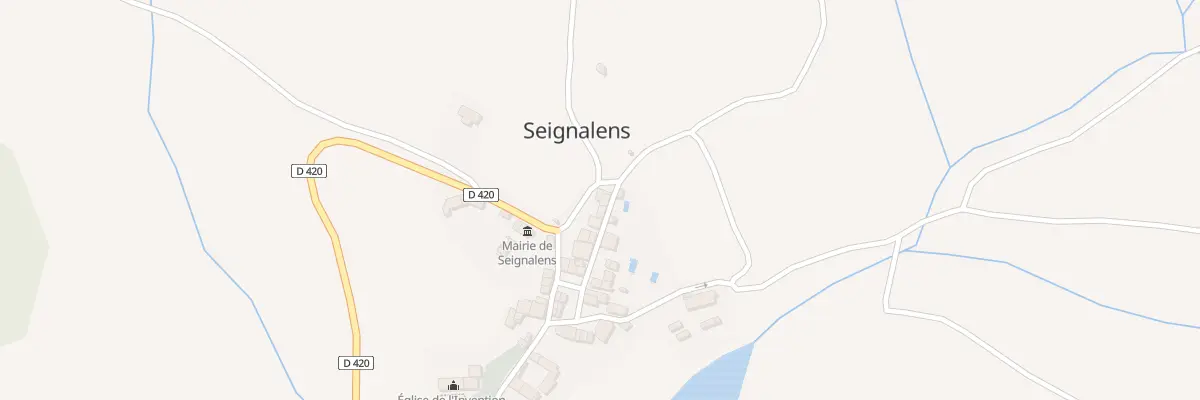 Plan du 2 Le Village à Seignalens