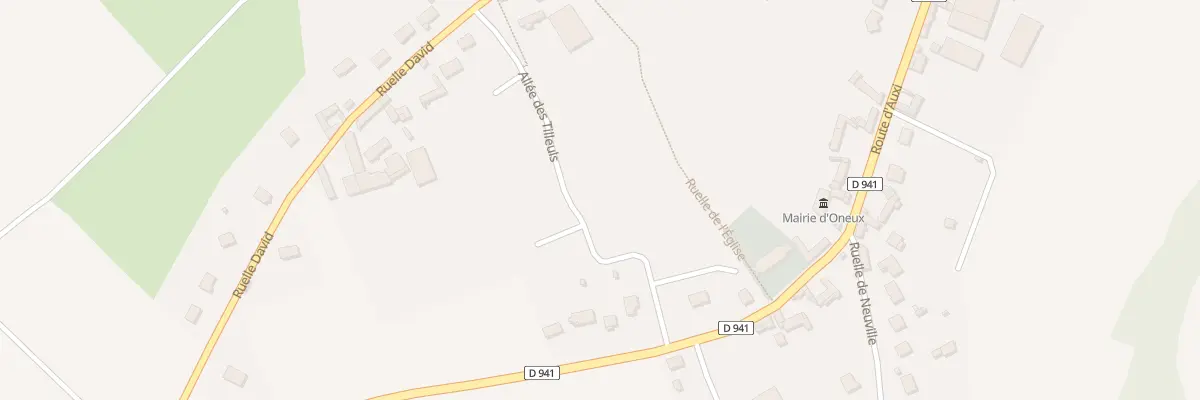 Plan du 5 All des Tilleuls à Oneux