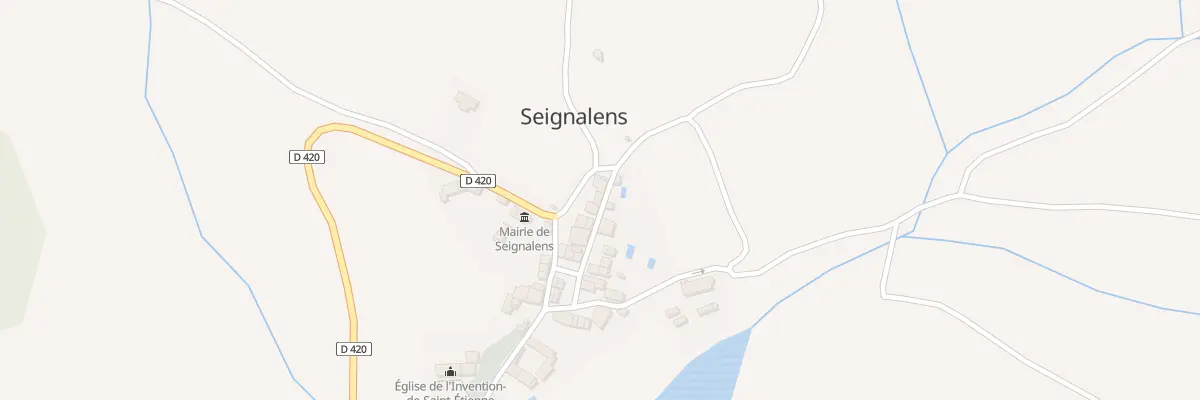 Plan du 3 Le Village à Seignalens