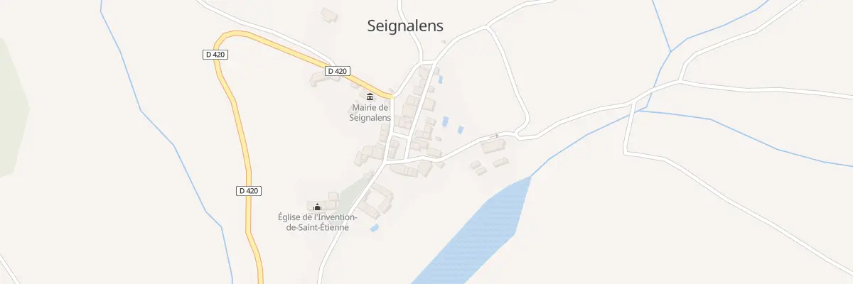 Plan du 12 Le Village à Seignalens