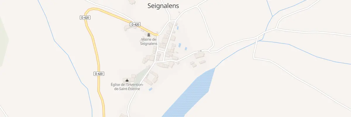 Plan du 13 Le Village à Seignalens