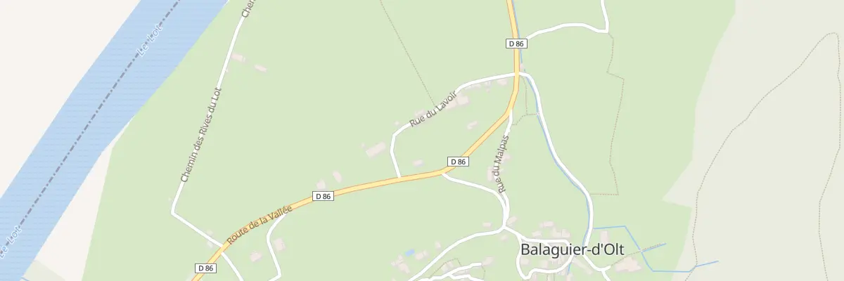Plan du 5034 La Planque à Balaguier-d’Olt