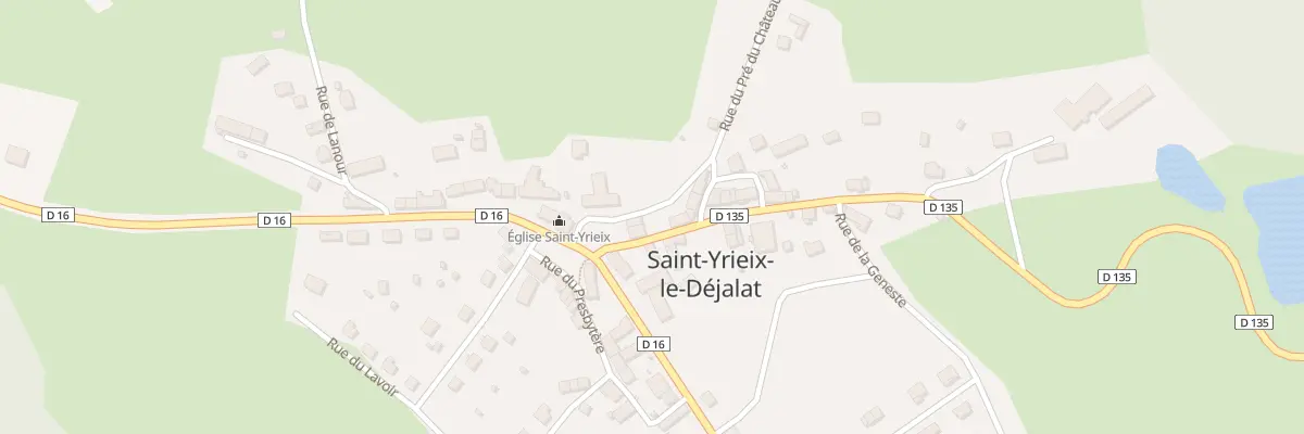 Plan du 2 Rue du Pre du Chateau à Saint-Yrieix-le-Déjalat
