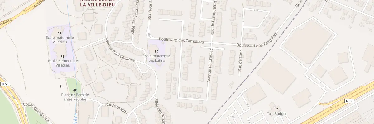 Plan du 50 Av de Cressac à Élancourt
