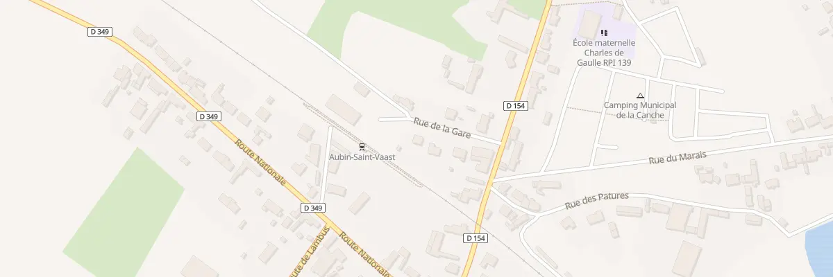 Plan du 79 Rue de la Gare à Aubin-Saint-Vaast