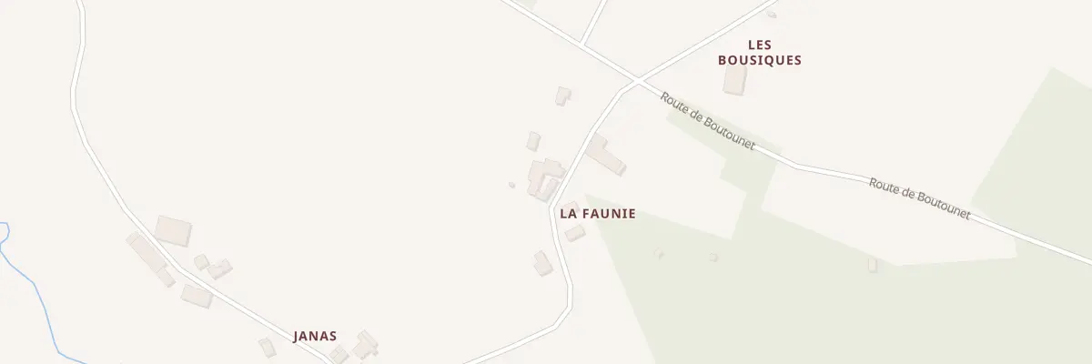 Plan du 713 Rte de la Faounié à Cadalen