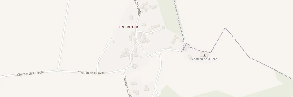 Plan du 5073 Le Verdier à Savignac