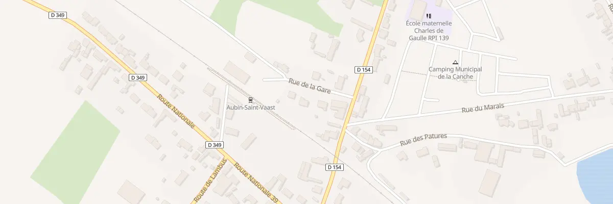 Plan du 61 Rue de la Gare à Aubin-Saint-Vaast