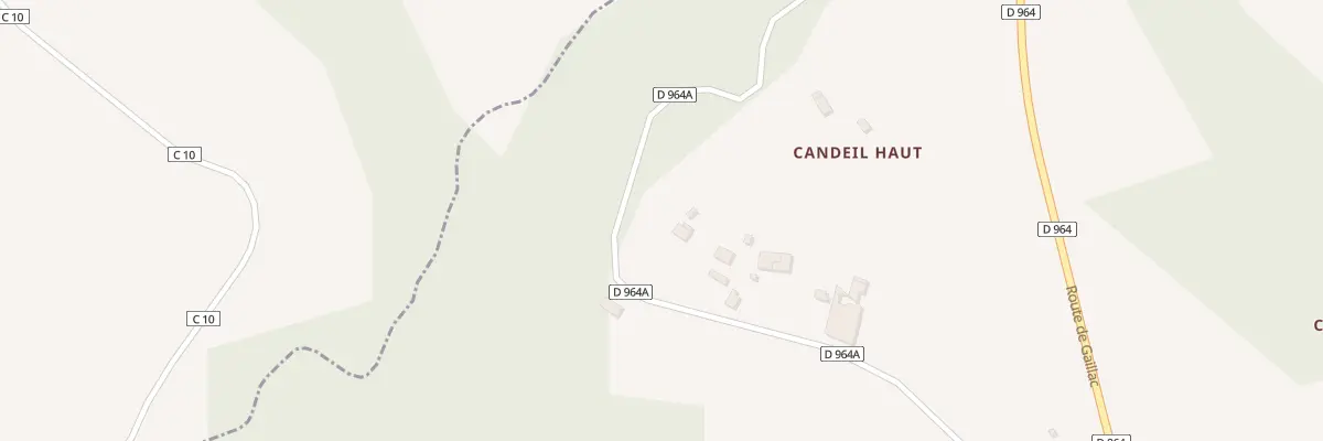 Plan du 5166 Candeil Haut à Labessière-Candeil