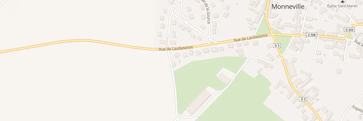 Plan du 5001F Le Chemin de la Villetertr à Monneville