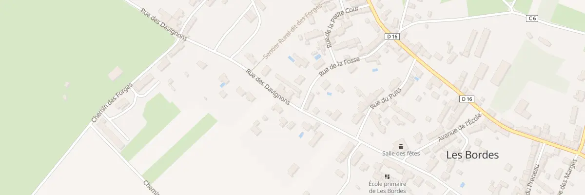 Plan du 20 Rue des Davignons aux Bordes