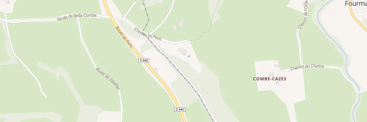 Plan du 5313F Combe Cazes à Fourmagnac